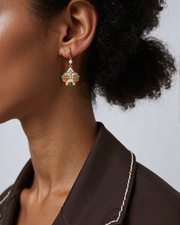 Magnolia Hoop Earring in 24K Gold
